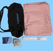 Sleepout Portable Blackout Curtain Pink 62" &times; 40" Suction Cup Travel Kit New