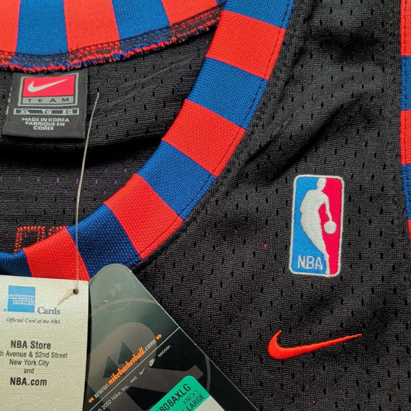 Nike New York Knicks Vintage NBA Basketball Jersey #8 Black Orange Men’s XL