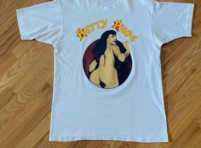 Rare Bettie Page Unisex Men All Size White T-Shirt