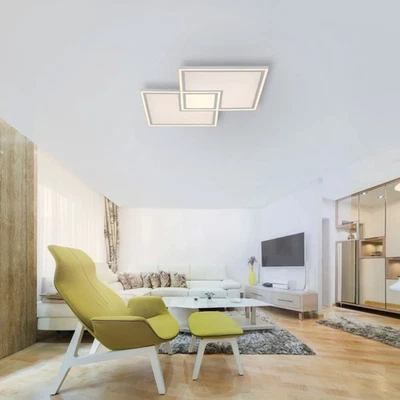 LED Deckenleuchte Lampe Edging Weiß 68cm 59W 3600lm CCT dimmbar Fernbedienung - Bild 1 von 4