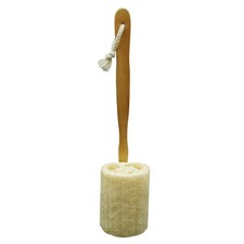 Natural Exfoliating Loofah Luffa Loofa Back Sponge Scrubber Brush with Long Wood