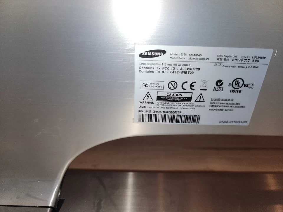 Samsung SyncMaster S23A950D 23" LED Monitor - Image 3 of 4