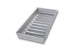 USA Pan Bakeware Nonstick New England Hot Dog Bun and Lobster Roll Loaf Pan,