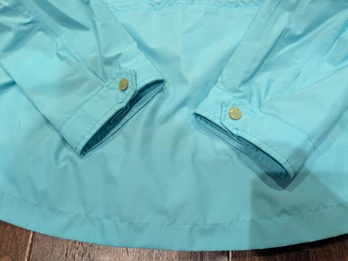 Peter Millar Kurtka Damska Mała Aqua Blue Element Water Utility Płaszcz przeciwdeszczowy Logo - Zdjęcie 13 z 17