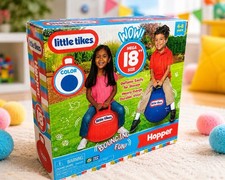 Little Tikes Hopper Mega 18" Blue Bouncing Fun Inflatable Hopper Ball Ages 4-8 N