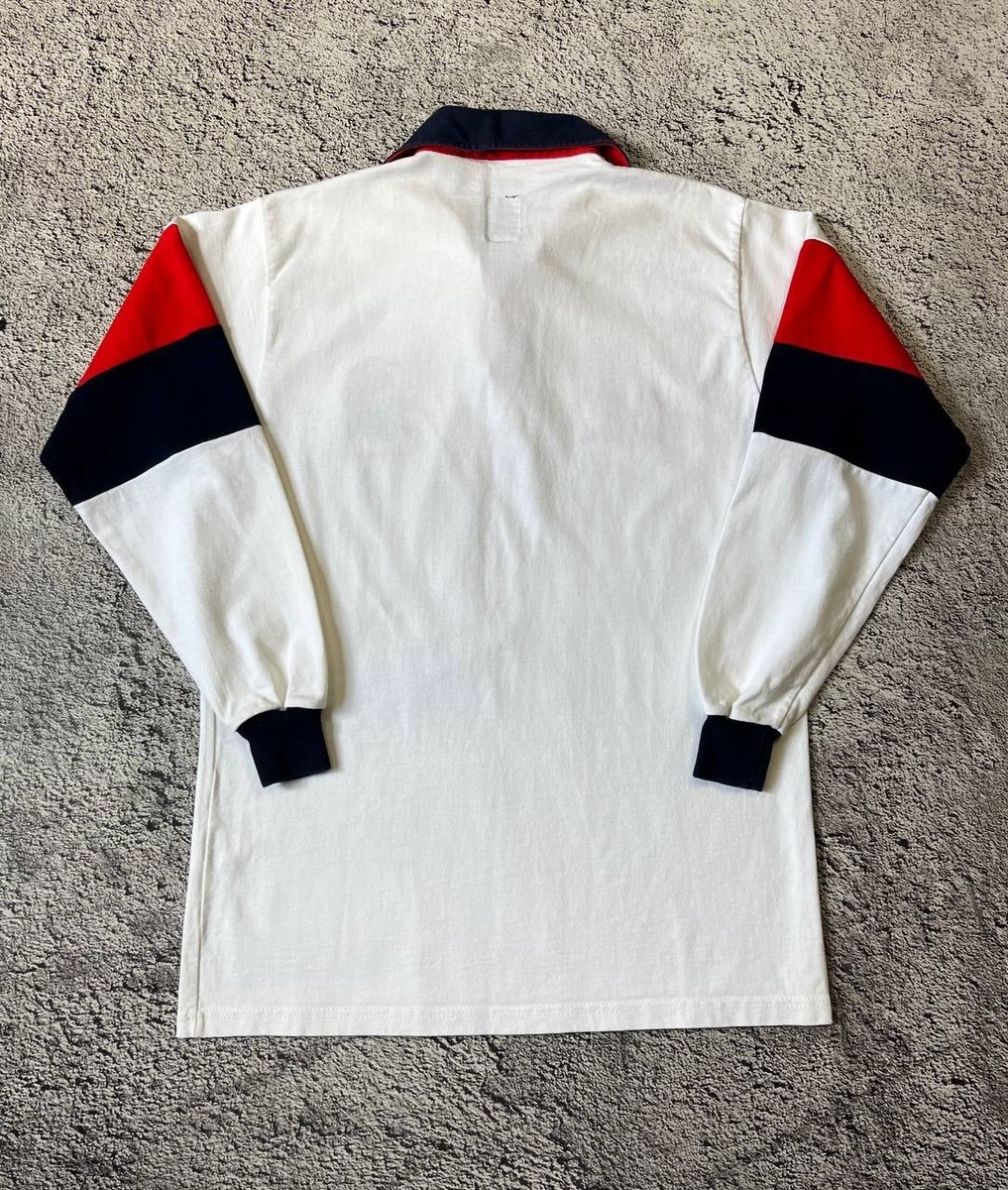 England Rugby Shirt Cotton Traders 1995 Vintage Long Sleeve Polo