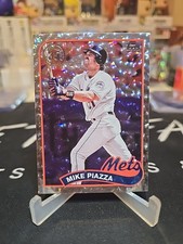 2024 Topps Series 2 Silver Crackle Foil Mike Piazza 1989 Topps #89B2-43 Mets