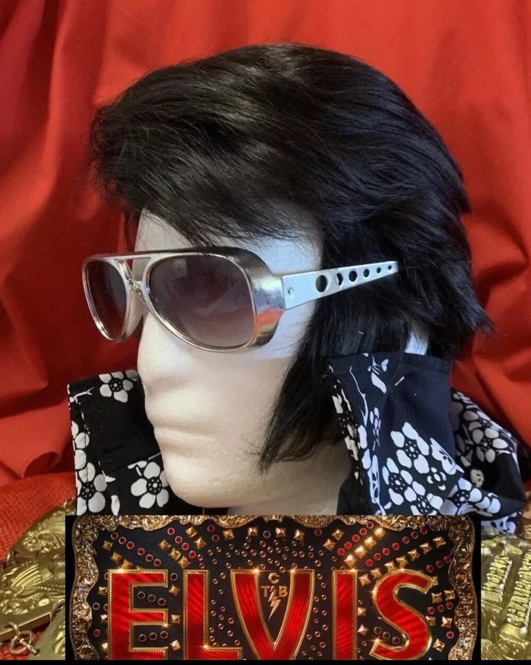 Peluca ELVIS AÑOS 70 con patillas laterales - NUEVA "Años de concierto" ETA Foto 3 de 4