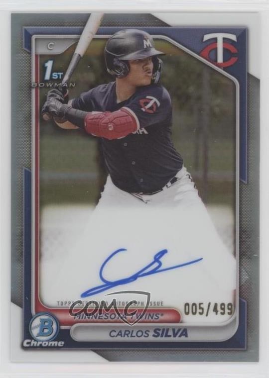 2024 Bowman Chrome Prospect Auto Refractor 5/499 Carlos Silva #CPA-CSI Auto 6fs