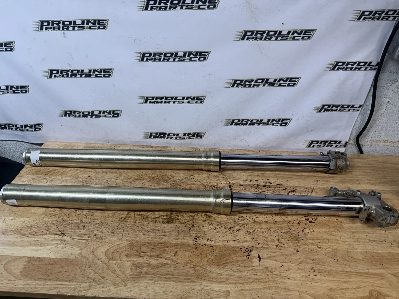 2002 Suzuki RM125 Showa Front Forks Suspension 47mm Set Left Right Tube RM 125