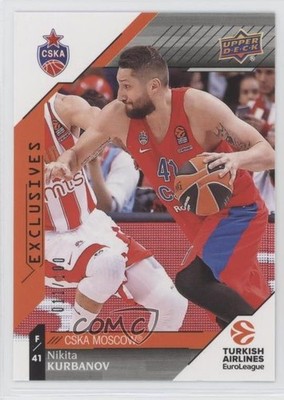 2017-18 Upper Deck Euroleague Exclusives 11/100 Nikita Kurbanov #91 4ta
