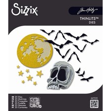 Tim Holtz "VAULT MOONLIGHT SCARE" 667235 Sizzix Thinlits Cutting Dies 2026