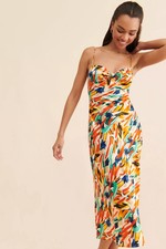 ASTR the label Mariela Midi Dress XS Multicolor Midi Dress