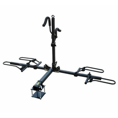 Stromberg Carlson BC-202BA Platform-Style 2-Bike Rack with Bumper Hitch Adapter