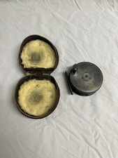 Hardy Bros 'The Perfect' 3 1/8 Fly Fishing Reel Vintage with Pouch