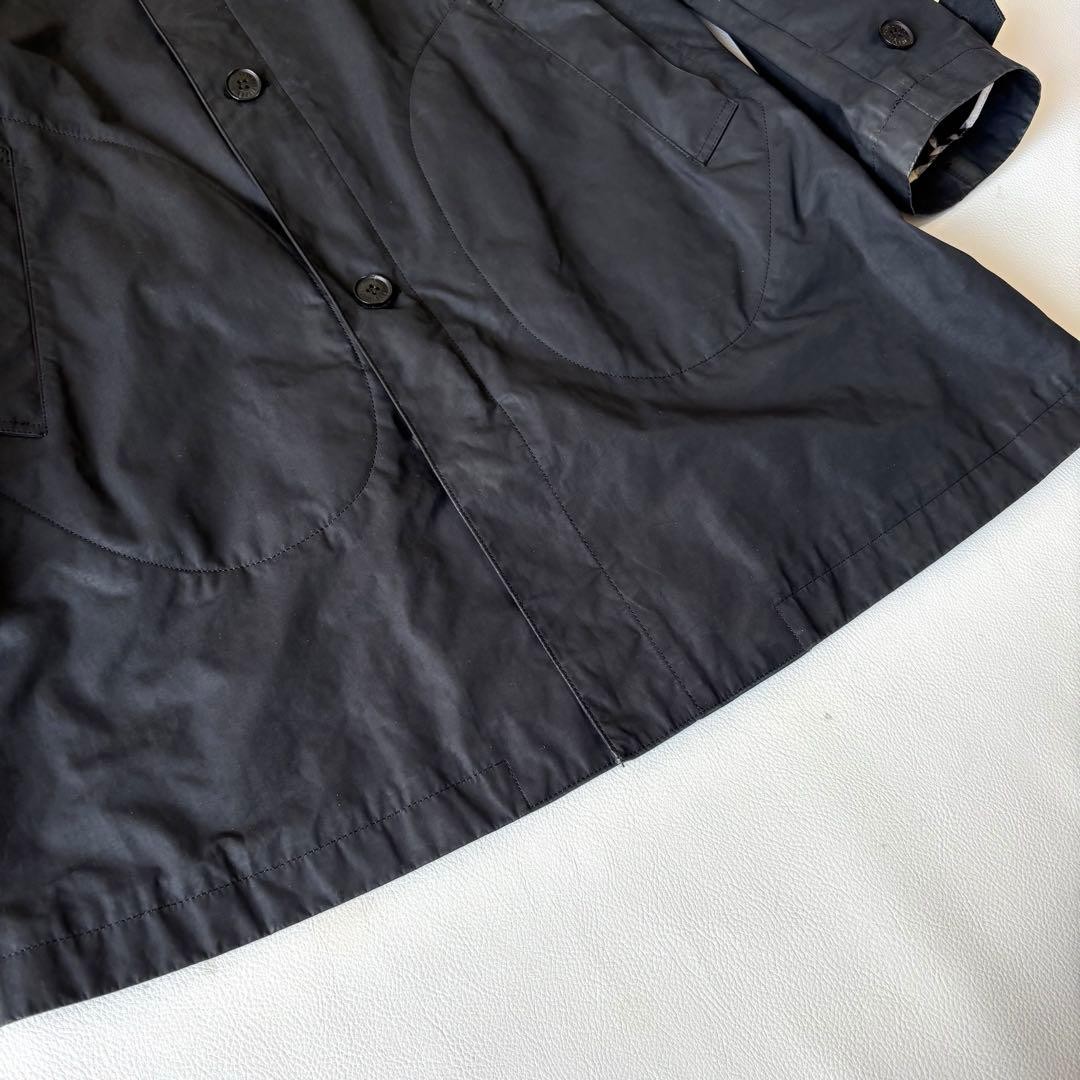 Burberry Black Label Men's Nova Check Black Balenciaga Coat, Size Small thumbnail 6