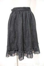 Preview of Moi-meme-Moitie Black I-24-02-28-060-MO-SK-HD-ZI Skirt Silver