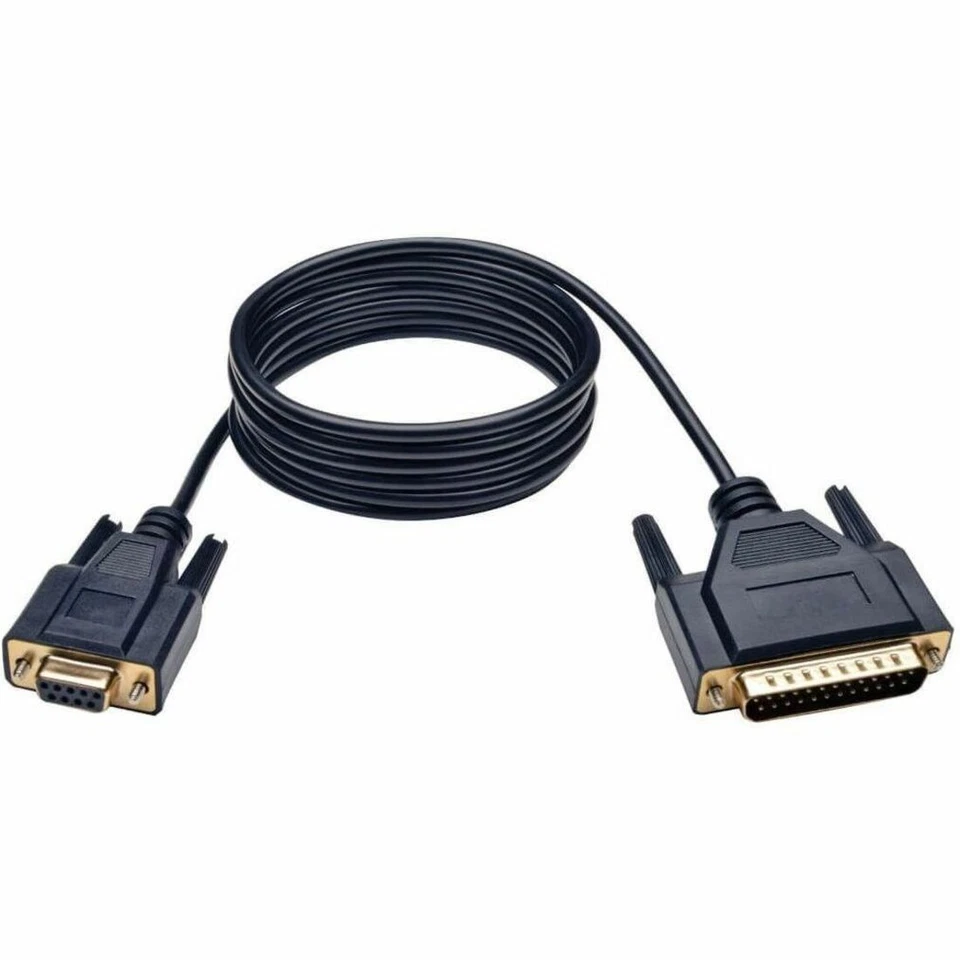 Tripp Lite Null Modem Cable - 1 X Db-9 Female - 1 X Db-25 Male - 6ft (p456006) - Image 2 of 4
