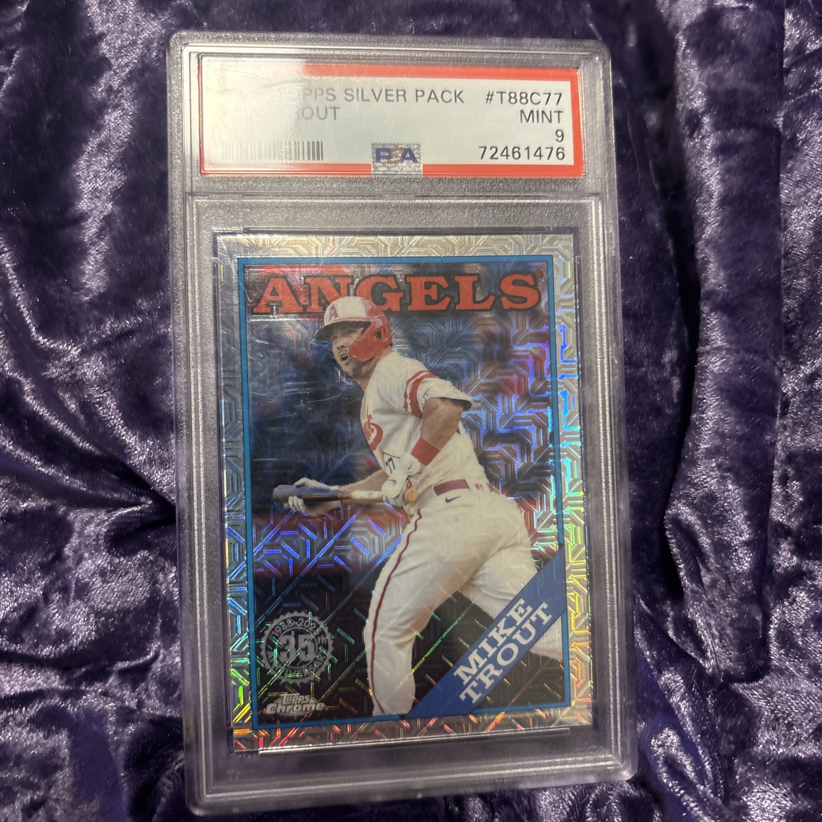 2023 Topps Series 1 - 1988 Topps Chrome Silver Pack Mike Trout #T88C-77 🔥🔥💯 