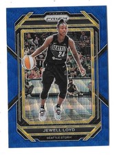 2023 PANINI PRIZM WNBA BASKETBALL #43 JEWELL LOYD BLUE WAVE PRIZM PARALLEL,STORM