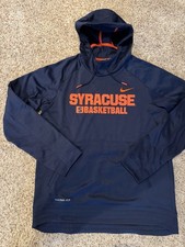 Nike Syracuse Orange Basketball Hoodie Sweatshirt -Men  s Medium- Blue