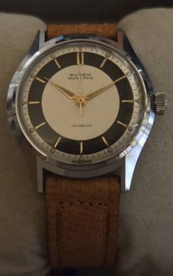Vintage Armbanduhr Buren Grand Prix  Handaufzug   Cal. 480 - NOS