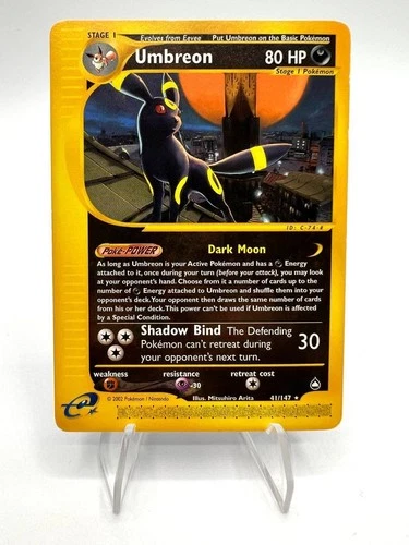 Pokemon Umbreon 41/147 Aquapolis Card Set No Holo English Excellent Vintage