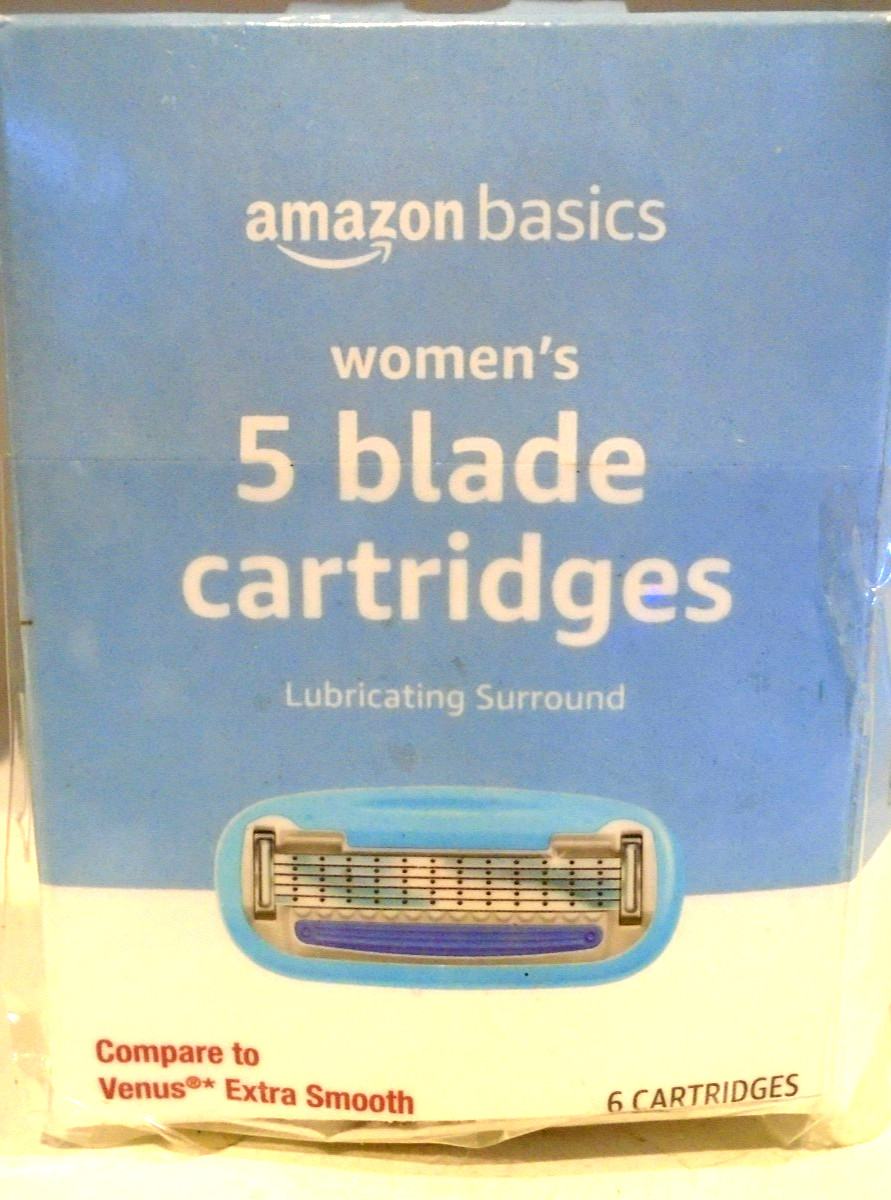 Basics 5-Blade Razor Refills for Women, 5 Pack