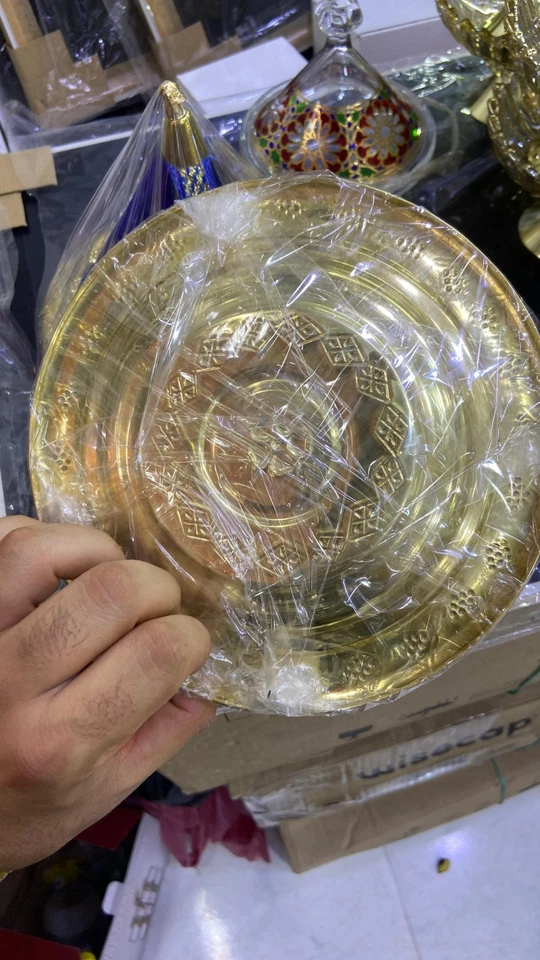 Dried Fruit Tray morrocan copper handmade - Image 3 of 4