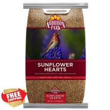 Audubon Park Sunflower Hearts Wild Bird Seed, 15 lb Bag 3.17 per gallon