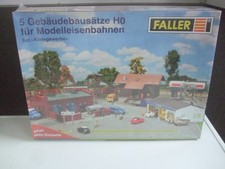 Faller für H0  5 Gebäudebausätze  Set Kleingewerbe ungeöffnet, verschweißte OVP