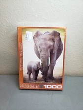 Elephant & Baby 1000 Piece Jigsaw Puzzle Eurographics New/Sealed