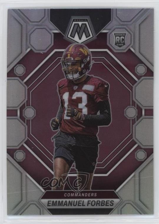 2023 Panini Mosaic Rookies Silver Prizm Emmanuel Forbes #319 Rookie RC 7l6