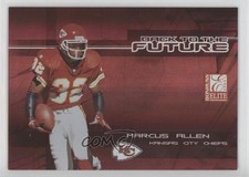 2005 Donruss Elite Back to the Future Red Marcus Allen Priest Holmes HOF 0g65