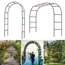 Thickened Tube Garden Arch Trellis - 4.6ft Wide x 7.9ft High or 7.6ft Wide x ...