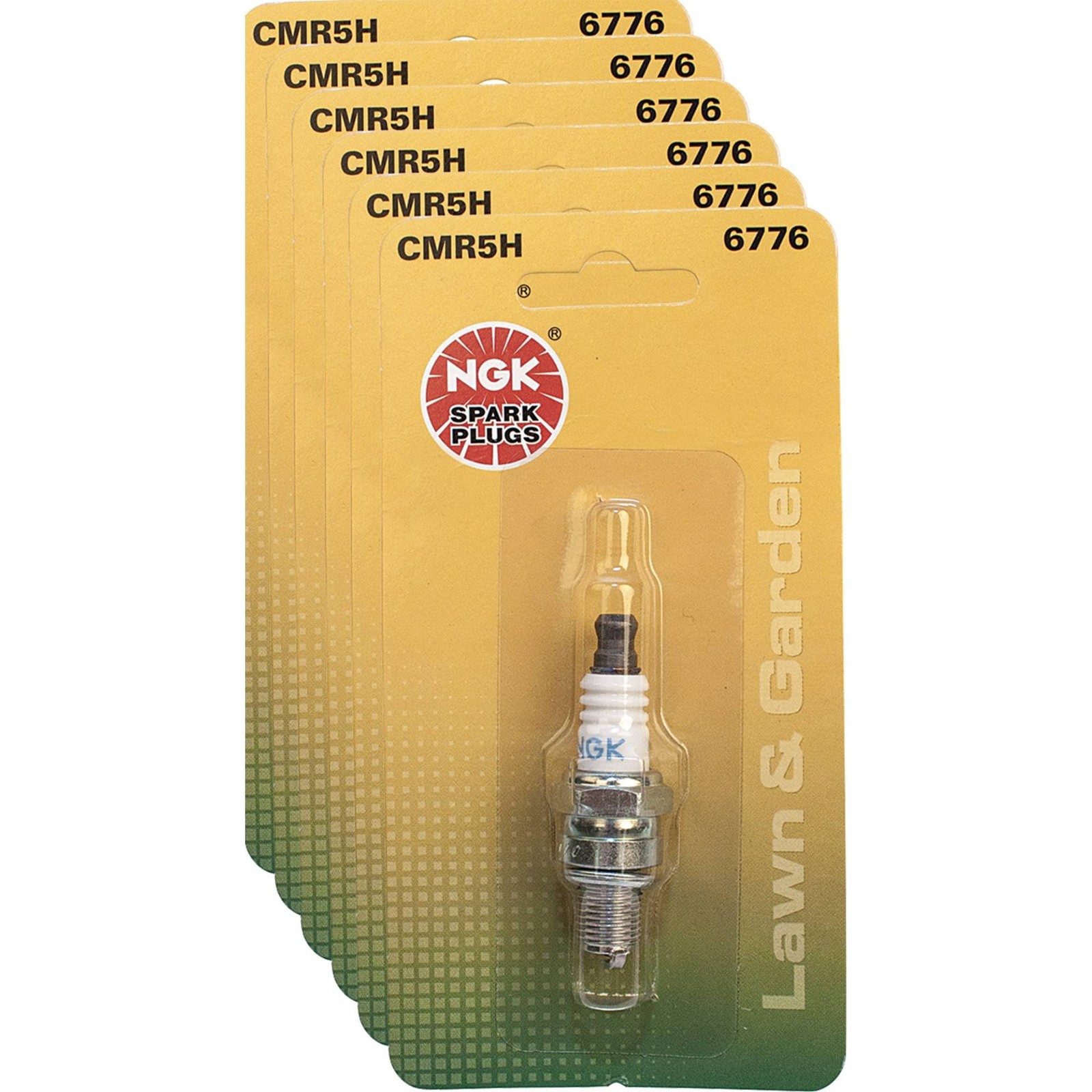 NGK 6776 CMR5H Spark Plug 6 Pack Honda GX25 GX35 Stihl Shindaiwa Mantis 130-220