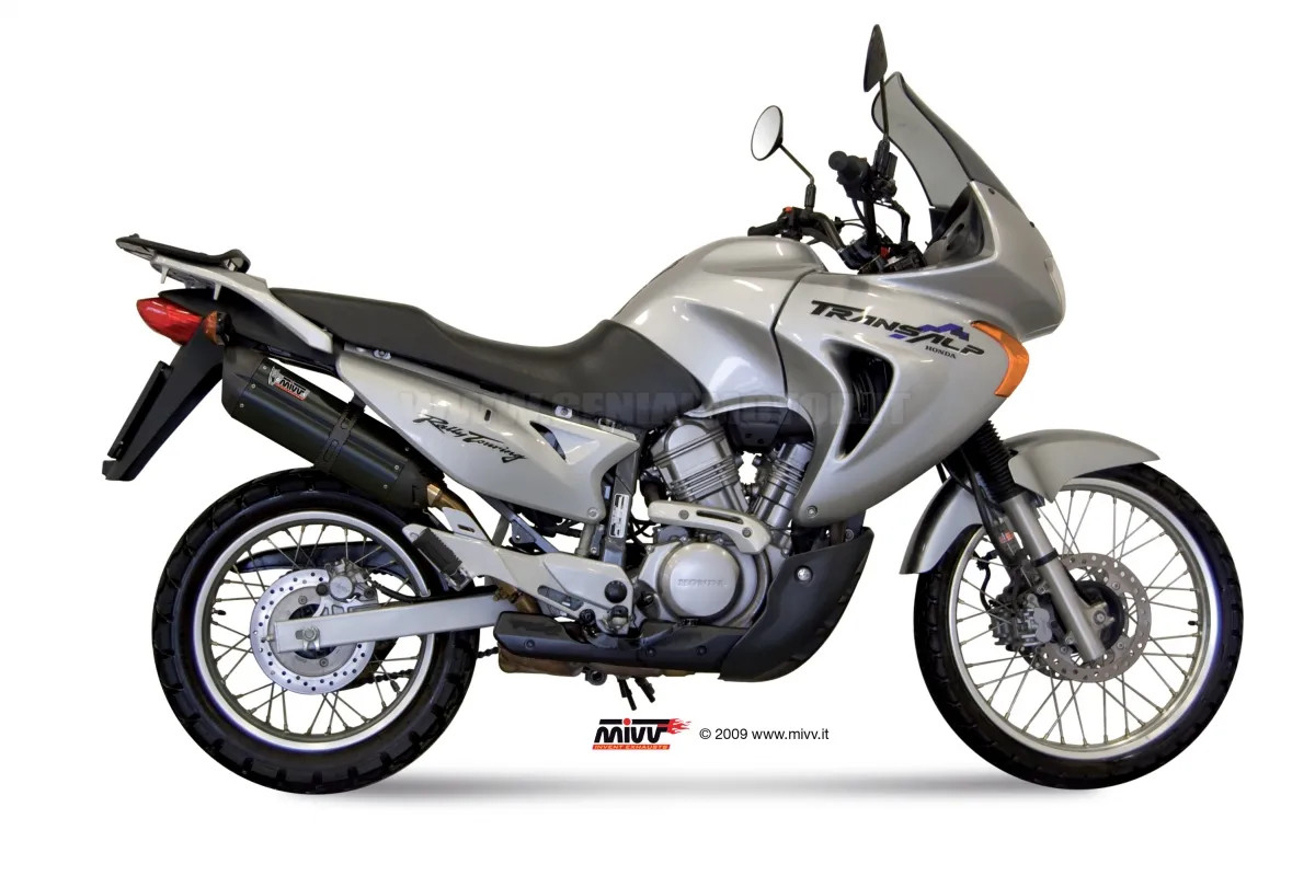 Mivv Exhaust Muffler Suono Black Steel for Honda Xlv 650 Transalp 2000 > 2004