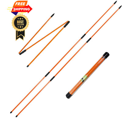RUTHNISSI Golf Alignment Sticks (Pack of 2) 48-inch inch, orange-3