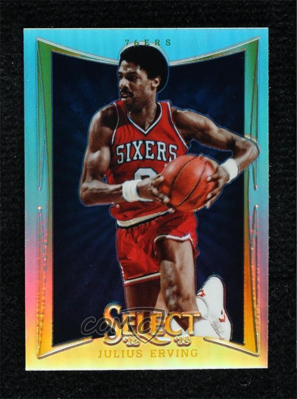2012-13 Panini Select Silver Prizm Julius Erving #128 HOF 0o5