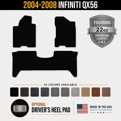 Avery Touring Front & Rear Runner Floor Mats for 2004-2008 INFINITI QX56 #1fx