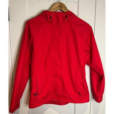 Helly Hansen Womens Helly Tech Protection Rain Jacket Red Hooded Size S