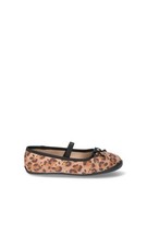 Wonder nation Toddler Bow Ballet Flat Girls Cheeta Print Brown Size 9   