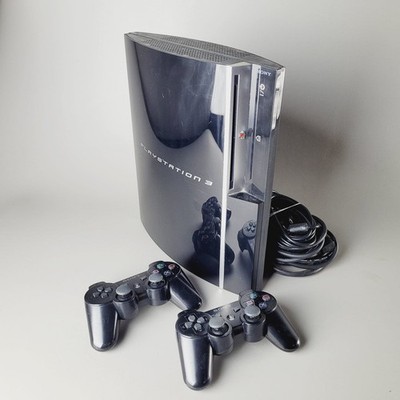 Sony PlayStation 3 PS3 Fat CECHL04 80GB Console 2 DualShock 3 Controllers Bundle