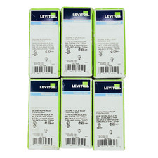 6-pk Leviton Decora Duplex Outlet Receptacle 20A/125V Ivory T5825-I Sidewired