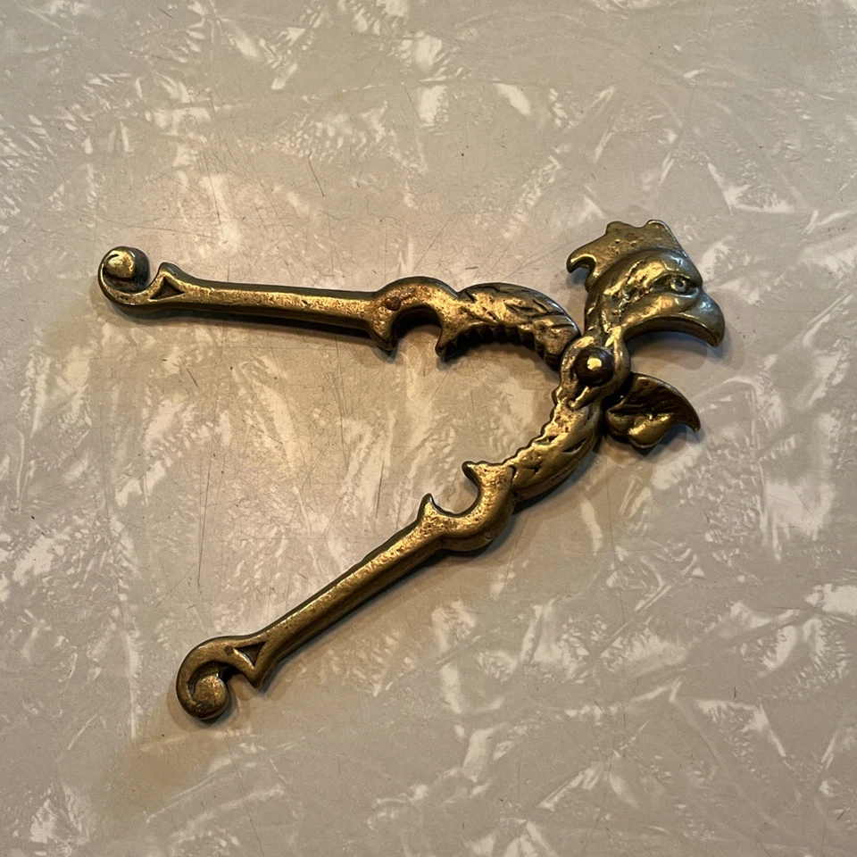 Винтажный твердый латунный петух щелкунчик BB41 - Изображение 2 из 4