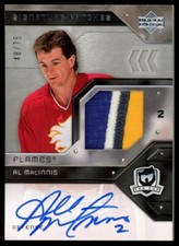 2006-07 UPPER DECK THE CUP AL MACINNIS SIGNATURE PATCHES AUTO 48/75 #SP-AM