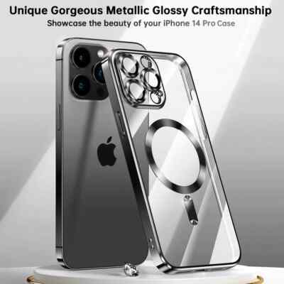 Clear Magnetic MagSafe Case für iPhone 16 Pro Max 14 Pro 15 13 Pro Max 12 11