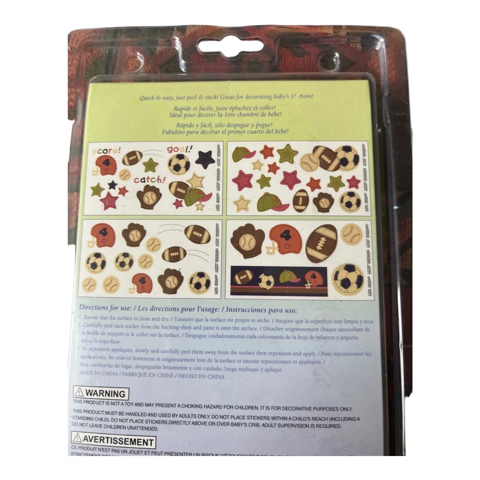 NoJo My Little MVP Sports Themed Removable Vinyl Wall Decals Baby Nursery Decor - Image 3 of 3