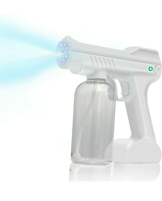 Spray Gun Blue Light Atomizer Nano Steam Sprayer Fogging Home Car Disinfection 