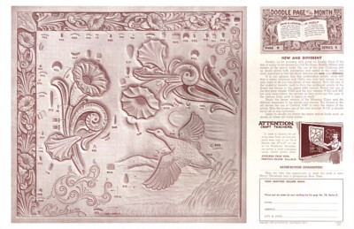 Leather Craft Doodle Pattern NEW AND DIFFERENT